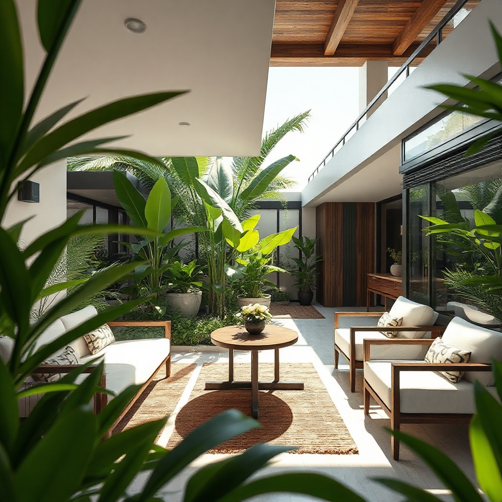 nguyên tắc thiết kế vườn tropical modern — Ý Tưởng Thiết Kế Vườn Tropical Hiện Đại Cho Mọi Không Gian