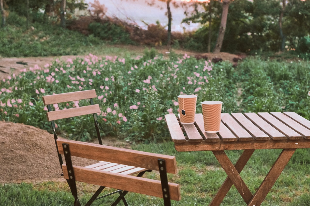 Quán cafe sân vườn ngập ánh sáng tự nhiên