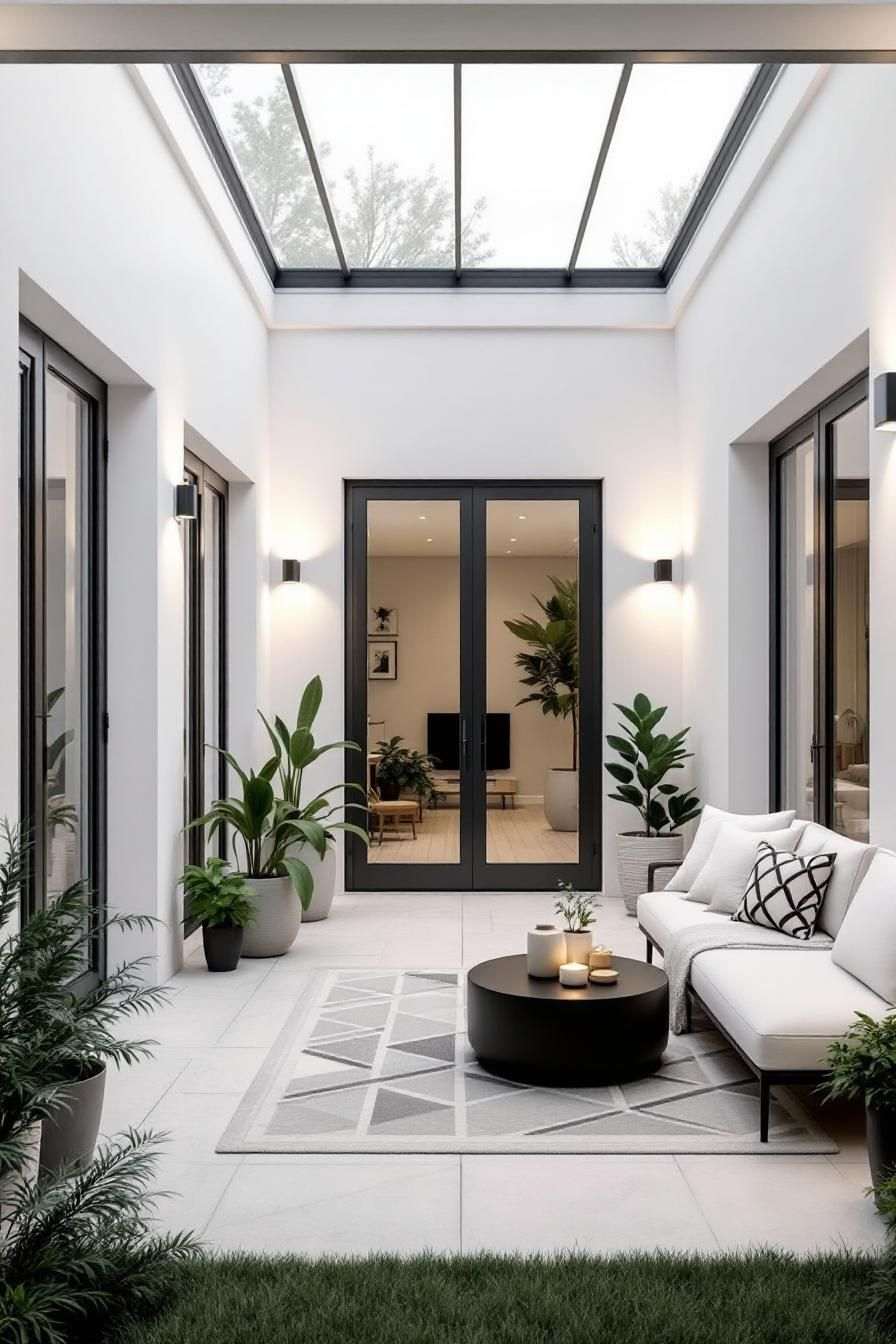 Cây trồng phù hợp khí hậu trong không gian giếng trời biệt thự