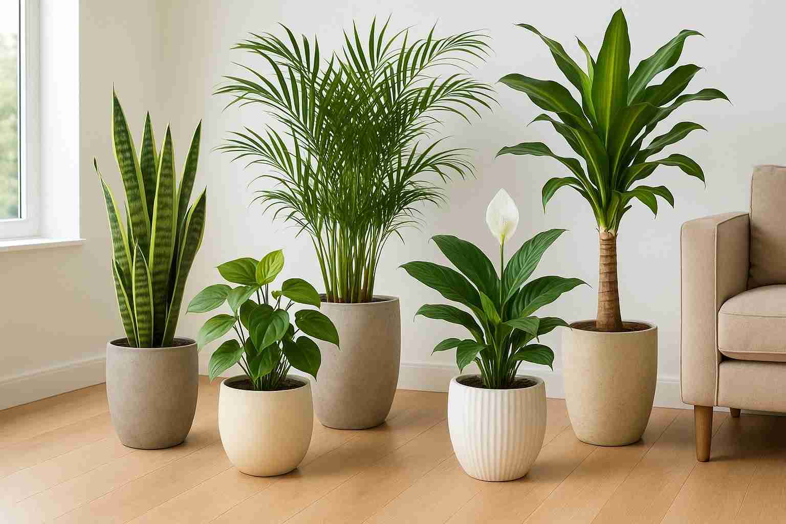 Cây xanh lọc không khí trang trí nội thất tự nhiên