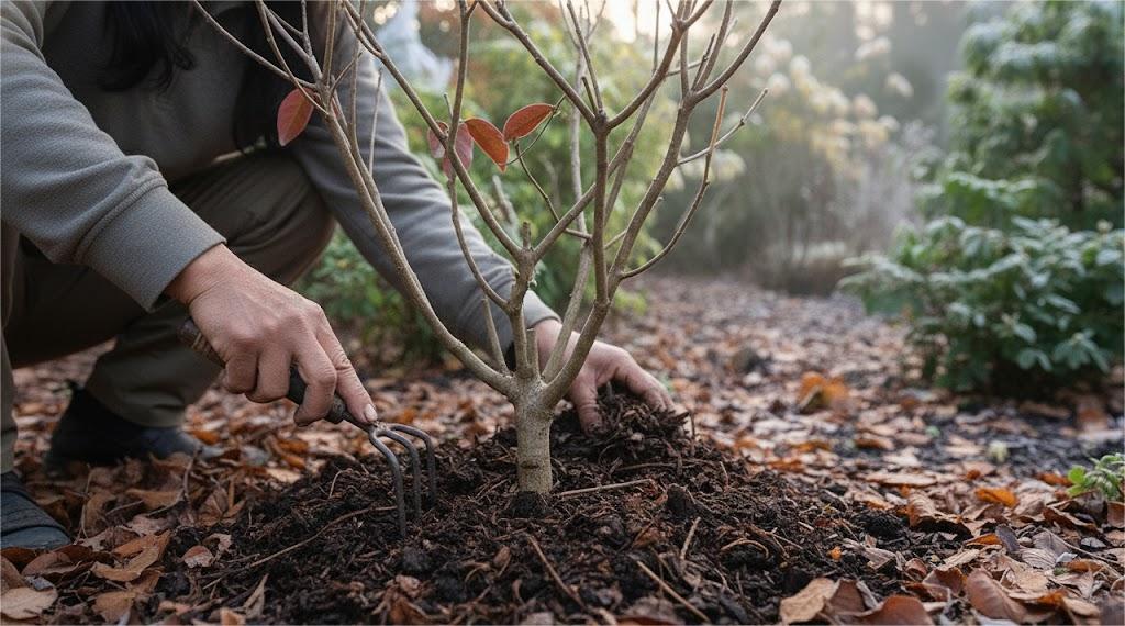 Chăm sóc cây sân vườn tháng 12 tập trung nuôi rễ và đất
