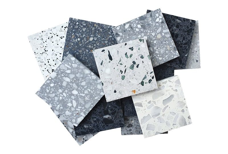Gạch Terrazzo Ốp Tường Làm Nổi Bật Không Gian Kiến Trúc 4 Mẫu gạch terrazzo ốp tường họa tiết đa dạng, tông màu pastel