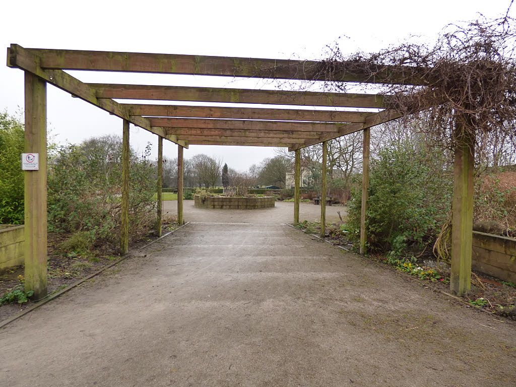 Cảnh Quan Cho Bệnh Viện: 8 Nguyên Tắc Thiết Kế Không Gian Xanh Chữa Lành 5 Hành lang pergola che nắng trong khuôn viên bệnh viện