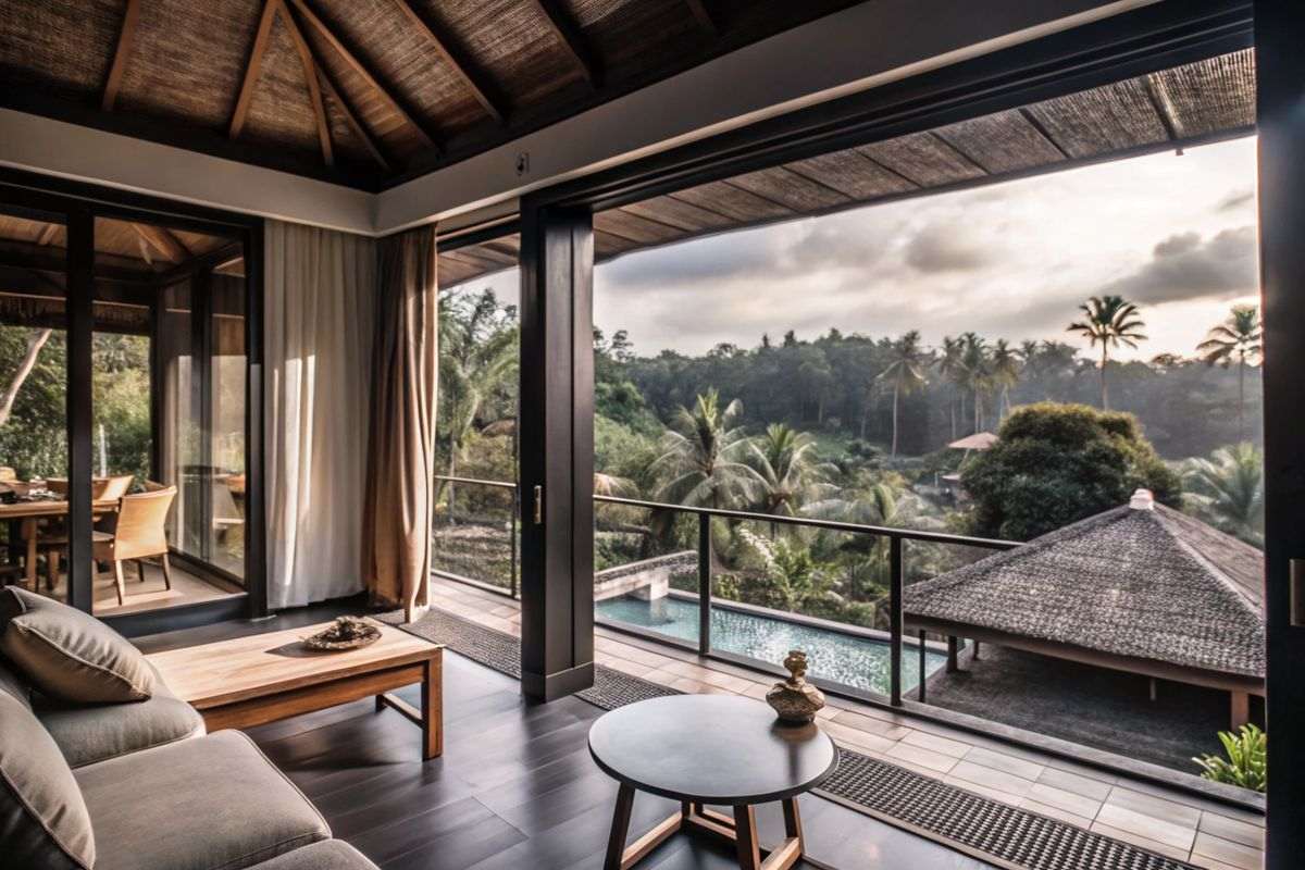 Resort tại gia với view rừng nhiệt đới xanh mát