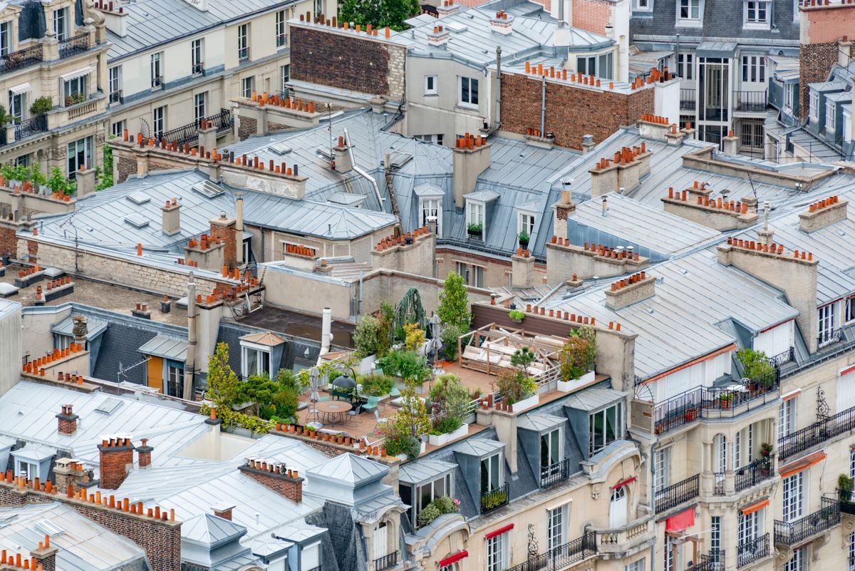 Rooftop garden thiết kế dạng terrace trên mái nhà đô thị