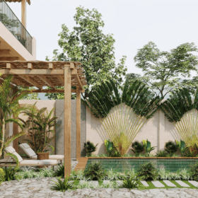 Sân vườn phong cách Địa Trung Hải