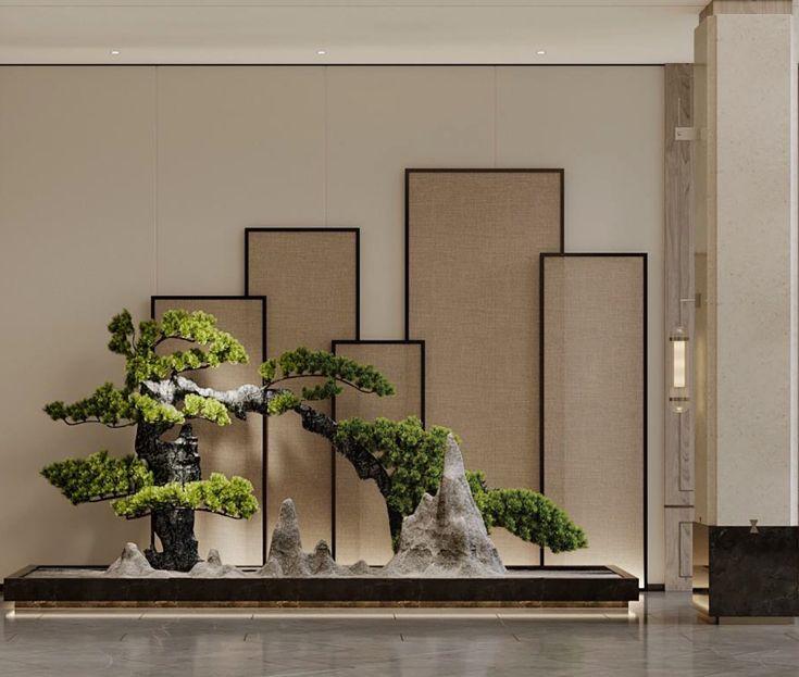 Tiểu Cảnh Phong Thủy: Yếu Tố Cân Bằng Trong Cảnh Quan 5 Tiểu cảnh phong thủy bonsai nội thất