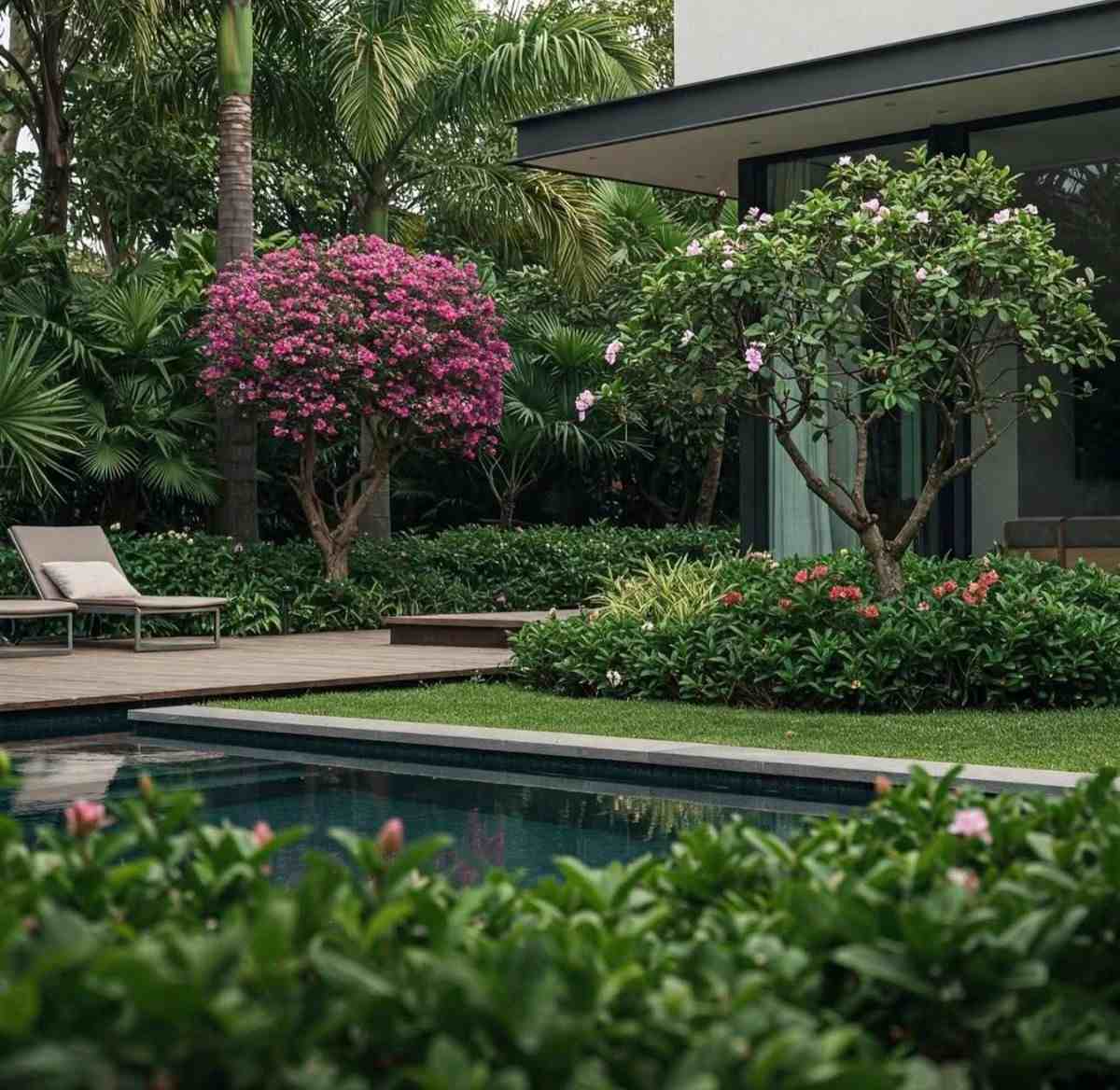 Tối ưu sân vườn nhỏ kết hợp hồ nước thư giãn