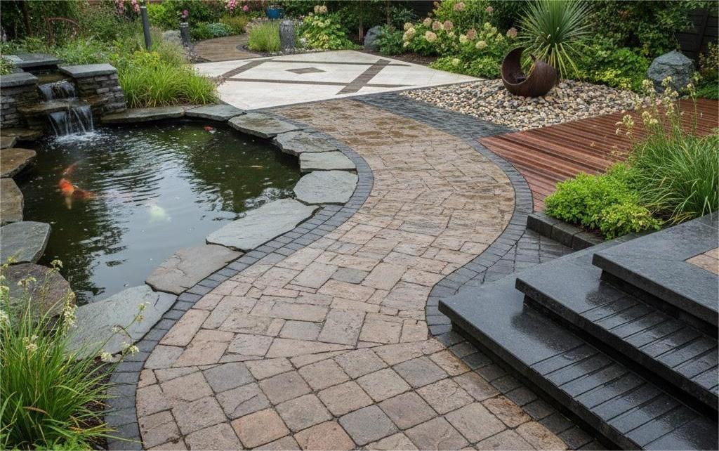 Vật liệu ngoài trời chống trơn cho đường dạo sân vườn